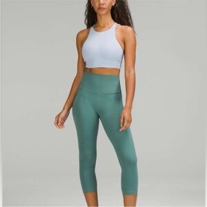 Lululemon Athletica Teal Cropped Leggings